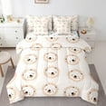 thumbnail image 1 of Erosebridal Cute Bear Bedding Sets Full Size,Cartoon Animal Comforter Sets with Sheets,Brown Wildlife Bed in a Bag Full Size For Youth,Ultra Soft Bedroom Decorative Reversible,7pcs, 1 of 6
