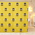 thumbnail image 1 of Erosebridal Cute Bee Shower Curtain 72Wx84L,Cartoon Wildlife Theme Bathroom Shower Curtain,Yellow Black, 1 of 5