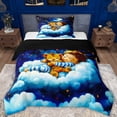 thumbnail image 1 of Erosebridal Cute Boy Tiger Twin Comforter Sets, Dreamy Galaxy Sky Bedding Set, 2-Piece, 1 of 6