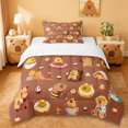 thumbnail image 1 of Erosebridal Cute Cake Pattern Twin Comforter Sets,Cartoon Capybara Rodent Animal Bedding Set For Kids Girls Reversible 2-Piece, 1 of 7