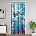 thumbnail image 1 of Erosebridal Cute Cat 30%-50% Room Darkening Blackout 59" x 80" Ocean Marine Sea Door Curtain for Doorway Privacy Summer Swimming Room Divider Curtain Cover Window Treatments, 1 of 5