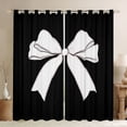 thumbnail image 1 of Erosebridal Cute Coquette Bowknot Curtains Pack of 2 (42x84 Each),Cartoon Kawaii Bowtie Curtains Blackout For Girls Kids, 1 of 7