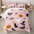 thumbnail image 1 of Erosebridal Cute Halloween Cartoon Twin Quilt Set,Funny Pumpkin Ghost Twin Coverlet Set For Girls,2-Piece, 1 of 7