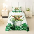 thumbnail image 1 of Erosebridal Cute Highland Cattle Twin Sheet Sets,St.Patrick'S Day Bedding For Teens Kids 3pcs, 1 of 6
