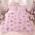 thumbnail image 1 of Erosebridal Cute Pet Paws Full Size Comforter Sets for Kids, Pink Bow Knot Bedding Sets for Girls, Pink Reversible, 1 Comforter and 2 Pillowcases, 1 of 6