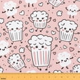 thumbnail image 1 of Erosebridal Cute Popcorn Fabric by the Yard 10 Yards, Cartoon Bucket Heart Smile Pattern Home Decor Fabric by the Yard, 1 of 7
