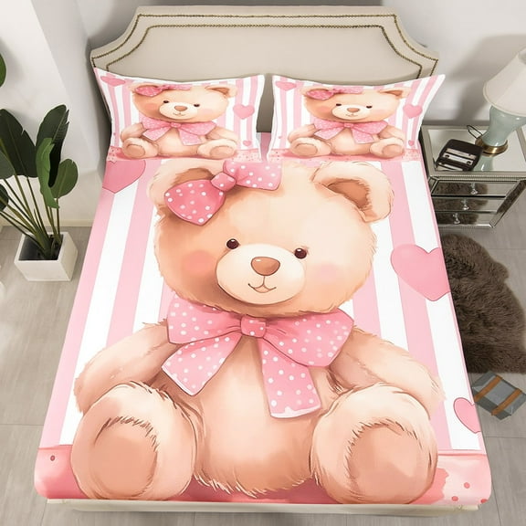 Erosebridal Cute Princess Musician Comforter Sets Twin Size, Colorful Bow-tie Comforters & Duvets, Butterfly Decor, Reversible