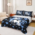 thumbnail image 1 of Erosebridal Cute Stars Unicorn Bed Sheets,3D Cartoon Magic Animal King Sheets For Kids Girls 4pcs, 1 of 6