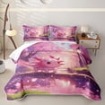 thumbnail image 1 of Erosebridal Cute Wildlife Quilt Full, Cartoon Axolotl Full Bedspread Sets, 3-Piece 1 Quilt and 2 Pillowcases, 1 of 7