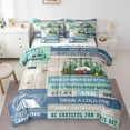 thumbnail image 1 of Erosebridal Happy Camping Bedding Queen Size,Camper Rv Car Comforter Sets with Sheets,Lodge Room Decorative,Reversible,Ultra Soft,7 Pieces, 1 of 6