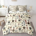 thumbnail image 1 of Erosebridal Dog Paw Print Bedding Twin Size,Pet Animal Lover Bed Set,Cute Bone Pattern Bedding Sets Twin Size For Teens,Microfiber Bedroom Decor,7pcs, 1 of 6