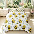 thumbnail image 1 of Erosebridal Dreamy Bug Bee Queen Comforter Set,Boho Florals Comforter Sets Queen,White Yellow,Polkadot Reversible,3 Pieces,1 Comforter and 2 Pillowcases, 1 of 7
