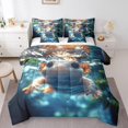 thumbnail image 1 of Erosebridal Cartoon Axolotl Bedding Sets Queen Size, Ocean Animal Comforter Sets with Sheets, Marine Room Decor, Reversible, 1 of 5
