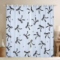 thumbnail image 1 of Erosebridal Dreamy Princess Bowknot Black Out Curtains,Black Bowtie Ribbon Curtains Pack of 2 (42x63 Each) For Kids, 1 of 7