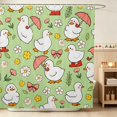thumbnail image 1 of Erosebridal Duck Shower Curtain 72Wx72L for Girls, Rainy Day Waterproof Bathroom Curtain, 1 of 5