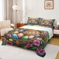 thumbnail image 1 of Erosebridal Easter Rabbit Egg Kid Queen Sheet Sets, Groovy Flower Bed Set, 4-Piece, 1 of 5