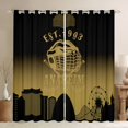 thumbnail image 1 of Erosebridal Eat Sleep Curtains and Drapes (52x84), American Football 30%-50% Blackout Curtains for Bedroom, Sports Lover Curtains for Living Room, Window Curtains Room Decor, 1 of 6