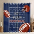 thumbnail image 1 of Erosebridal Eat Sleep Football Black Out Curtains for Kids Teens,Boys Girls Sport Rugby Curtains Pack of 2 (42x63 Each),Super Cozy Room Decor, 1 of 6