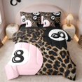 thumbnail image 1 of Erosebridal Eight Ball Twin Bedding Crimson Bedding Comforter Set, Crimson Leopard 7-Piece, 1 of 6