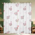 thumbnail image 1 of Erosebridal Elephant Blackout Curtains for Girls, Heart Balloons Curtains Pack of 2 (42x84 Each), 1 of 6