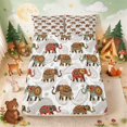 thumbnail image 1 of Erosebridal Elephant Fitted Sheet Full for Boys Girls, Boho Paisley Bed Set, 3-Piece 1 Fitted Sheet and 2 Pillowcases, 1 of 6