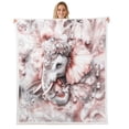thumbnail image 1 of Erosebridal Elephant Throw Bed Blanket Boho Dream Catcher Twin 60"X80" Sherpa Blanket,Woodland Wildlife Animal Fleece Blanket Tribal Feather Dreamcatcher Plush Bed Blanket, 1 of 6