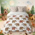 thumbnail image 1 of Erosebridal Elephant Twin Bedding for Boys Girls, Boho Paisley Bedding Comforter Set, Gray Reversible 7 Pieces, 1 of 6