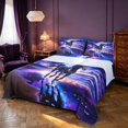 Starry Galaxy Roses Erosebridal Fantasy Black Horse Bed Sheets,Starry Galaxy Full Size ...