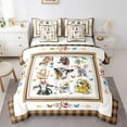 thumbnail image 1 of Erosebridal Farm Animals Bedding Queen Size, Rustic Farmhouse Bedding Sets Queen Size, Cartoon Theme Comforter Sets with Sheets, Microfiber Bedroom Decorative, 7pcs, 1 of 4