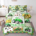 thumbnail image 1 of Erosebridal Farm Tractors Bedding Twin Size, Truck Buffalo Bedding Accessories, Green, Microfiber 7pcs, 1 of 5