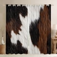 thumbnail image 1 of Erosebridal Farmhouse Cow Print Black Out Curtains For Boys Girls,Black Brown White Curtains Pack of 2 (42x63 Each) For Teens Adults, 1 of 6