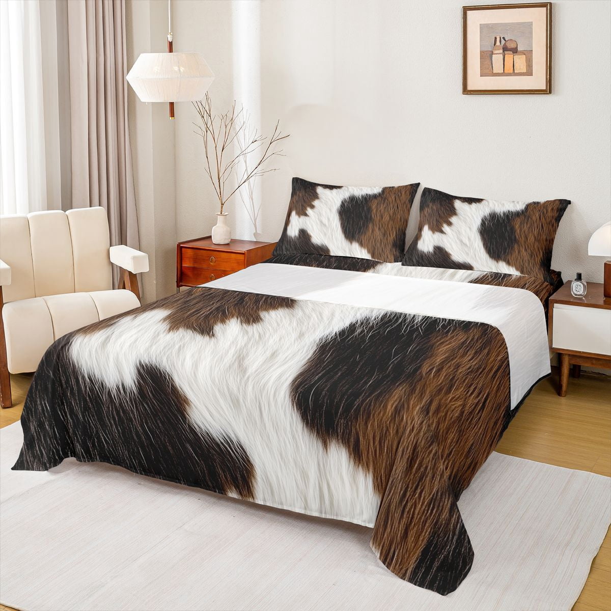 Cow Print Bed Sheets