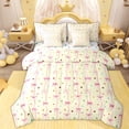 thumbnail image 1 of Erosebridal Fashion Ribbon Kids Bedding Comforter Set 7pcs, Princess Style Queen Bedding Sets, 1 of 7