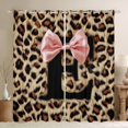 thumbnail image 1 of Erosebridal Fashion Women Cheetah Print Blackout Curtains Set of 2 (52x84 Each) For Kids,Letter E Initial Monogram Window Curtains, 1 of 7