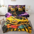 thumbnail image 1 of Erosebridal Fast Car Bedding Sets Twin Size,Extreme Sports Comforter Sets with Sheets,Racing Car Bed in a Bag Twin size,Breathable Car Theme Bedroom Decorative,Reversible,7-Piece, 1 of 6