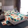 thumbnail image 1 of Erosebridal Flip Flops Twin Sheet Sets, Beach Slippers Bed Sheets Twin, Seashell Bedding Twin Size, Ultra Soft Room Decor, 3 Pieces, 1 of 7