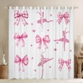 thumbnail image 1 of Erosebridal Floral Bow Tie Curtains and Drapes (38Wx54L),Geometric Plaid Blackout Curtains for Bedroom,Ballet Theme Curtains Pack of 2 (38Wx54L),Cartoon Bedroom Decorative, 1 of 6