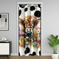 thumbnail image 1 of Erosebridal Floral Highland Cattle Door Curtain For Doorways 59x80,Cow Print Door Curtain For Door Window 59x80,Farm Animal Bedroom Decor, 1 of 5