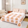 thumbnail image 1 of Erosebridal Flower Capybara Queen Sheet Sets for Kid, Buffalo Plaid Bed Set, 4pcs, 1 of 5
