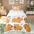 thumbnail image 1 of Erosebridal Flower Capybara Twin Bedding for Kid, Cute Animal Duvet Cover Set, 2pcs, No Comforter, 1 of 5