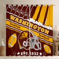 thumbnail image 1 of Erosebridal Football 30%-50% Blackout Curtains 2 Panels,(42Wx84L) Washington Curtains Gifts for Football Fans Football City 30%-50% Room Darkening 30%-50% Blackout Curtain Rugby Sports, 1 of 5