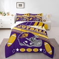 thumbnail image 1 of Erosebridal Football Bedding Set Twin Size Minnesota Comforter Set American Football Gifts for Football Fans Women Men Football City Comforter Rugby Sports Duvet Set Bedroom Decor, 1 of 7