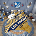 thumbnail image 1 of Erosebridal Football Comforter Sets Queen Size,Ball Game Bedding Queen Comforter Set,Sport Decor (Los Angeles),Reversible,Super Cozy,3-Piece, 1 of 7