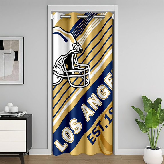 Erosebridal Football Door Curtain For Doorways 42x84,Ball Game Black Out Curtain,Sport Decor (Los Angeles)