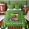 thumbnail image 1 of Erosebridal Football Letter Z Touchdown Bedding Comforter Set, Sport King Bedding Sets for Men and Boys, Reversible 7pcs, 1 of 6
