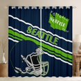 thumbnail image 1 of Erosebridal Football Print Curtains and Drapes (52x84),Sport Gamer Curtains Pack of 2 (52x84),Rugby Decoration(Seattle), 1 of 6