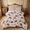 thumbnail image 1 of Erosebridal Football Pumpkin King Size Comforter Sets 3pcs,Fall Game Comforters King Size,Grey,Reversible,1 Comforter and 2 Pillowcases, 1 of 6