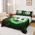 thumbnail image 1 of Erosebridal Football Queen Sheet Sets For Soccer Gamer,Ball Sport Games Kids Bed Set For Boys 4 Pieces, 1 of 6