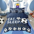 thumbnail image 1 of Erosebridal Football Soccer Bedding Sets Twin Size, Sport Themed Bed Set, Reversible 7pcs, 1 of 5