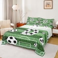 thumbnail image 1 of Erosebridal Football Soccer Sport Kids Queen Sheet Sets,Letter D Monogrammed Bed Set For Boys Teens 4-Piece, 1 of 6